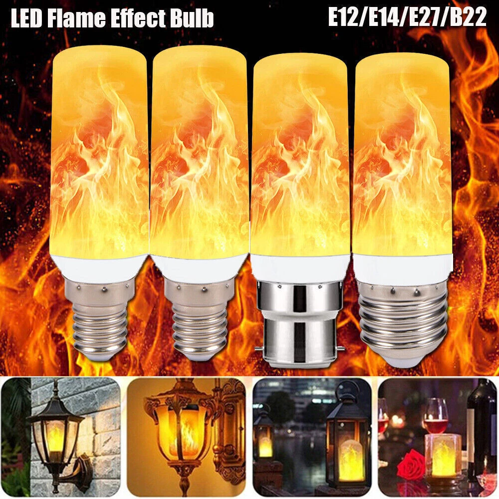 E14 led flame light bulb