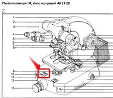 Carl Zeiss Universal Mikroskop - Voltmeter / Zeiss photo microscope - voltmeter