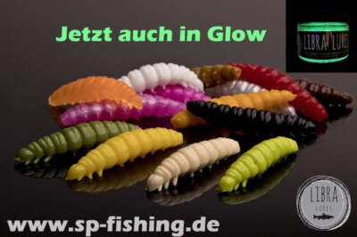 LIBRA LURES LARVA Forellenköder Softbait Gummiköder Set BOX Aroma Forelle