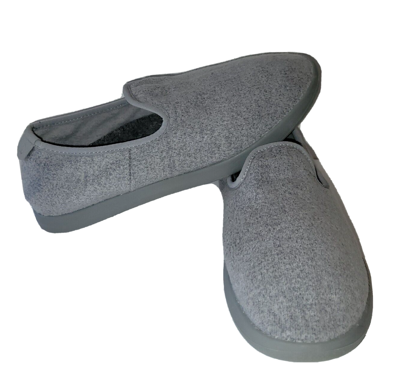 SAOLA Allbirds lettini in lana da donna taglia US 8 grigio scarpe slip on sneakers suola grigia