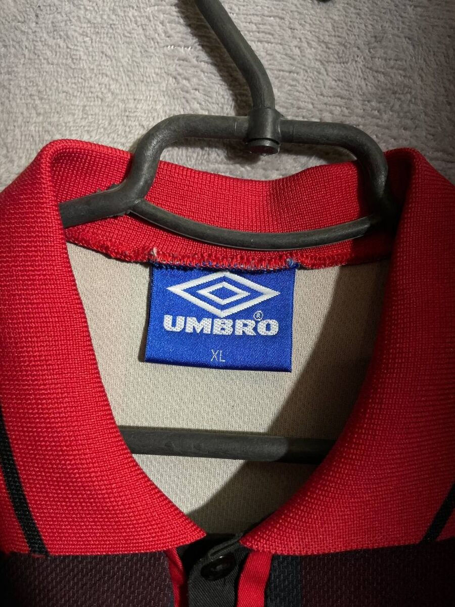 Umbro Vintage Jersey Referee Football Soccer Shirt 90s Multicolor