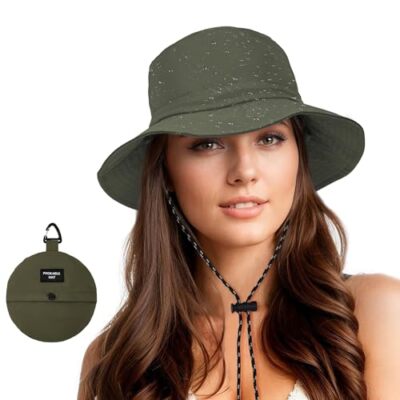 Waterproof Bucket Hat for Woman Men Rain Hat UPF 50+ Sun One  display picture 1