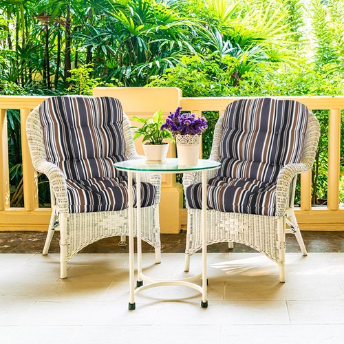 EAGLE PEAK 2PCS Tufted Outdoor/Indoor Seat/Back Chair Cushions 42'' x 21'' - Picture 112 of 291