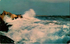 Postcard Greeting From Rock-Bound Coast Of Maine Chrome Unposted