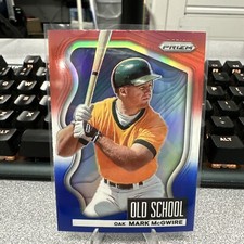 2022 Prizm Old School Mark McGuire OS-7 Red White & Blue Prizm Oakland Athletics
