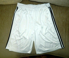 Men's Adidas White Athletic Shorts Size Large
