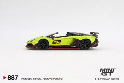 Mini GT 1:64 Lamborghini Aventador SVJ 63 Roadster Verde Shock