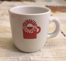Dunkin’ Donuts Heavy Duty Ceramic Coffee Mug Cup 1970s Logo Mid Century Modern 