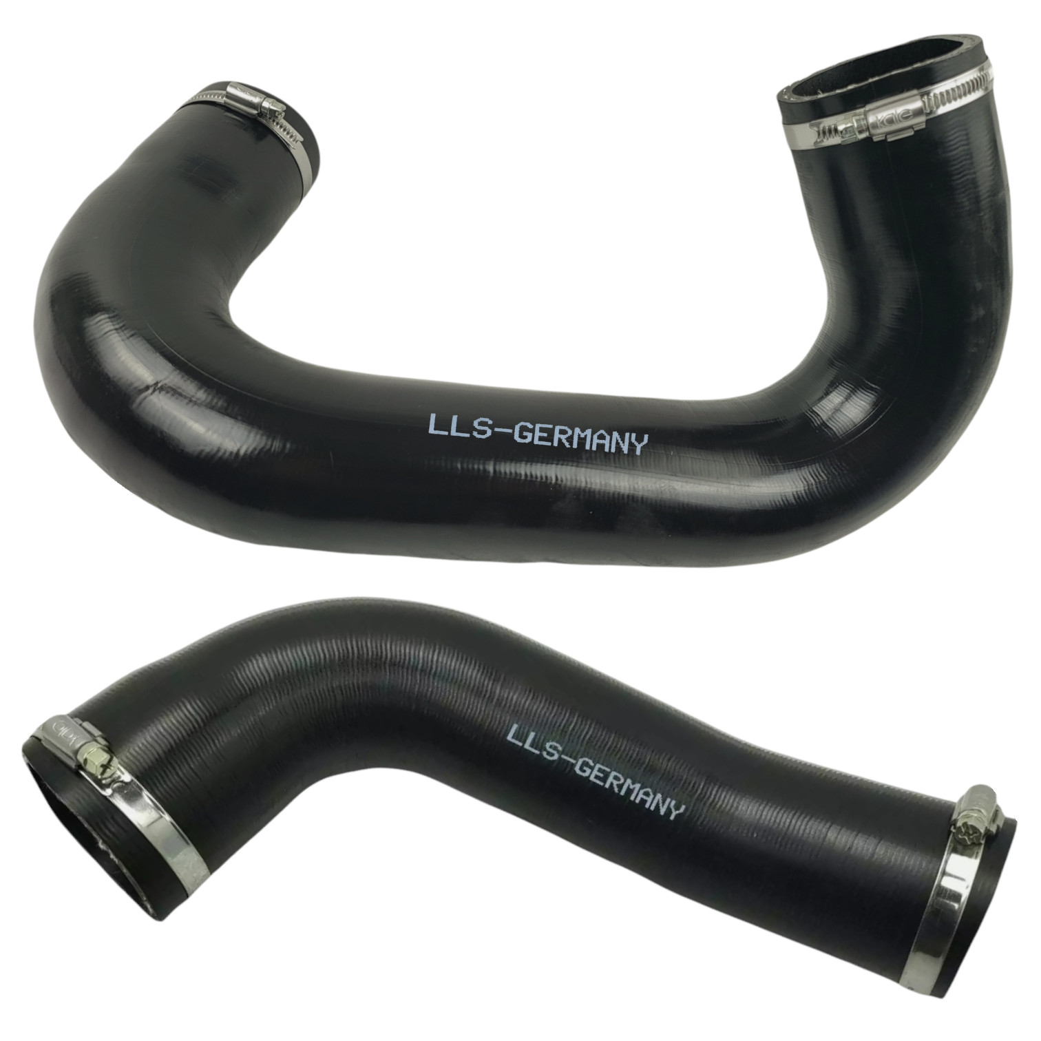 2x Charge air hose for FIAT DUCATO 2.3 JTD 1389890080-1379412080 Turbo hose