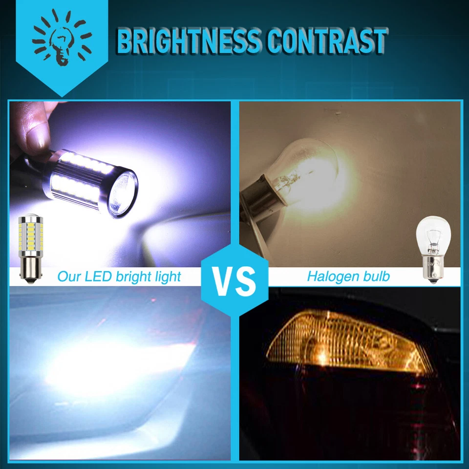 2 lâmpadas LED de seta para Honda 2008 2009 VTX1300T Tourer Bulb - Imagem 4 de 4