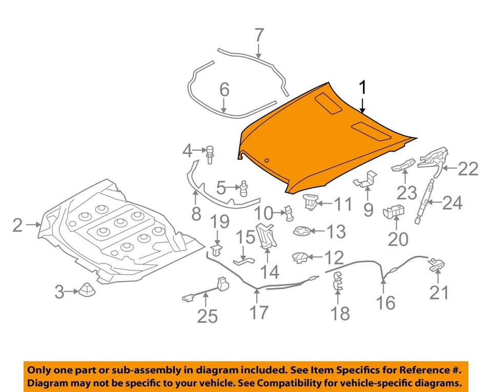 Used Hood fits: 2008 Mercedes-benz Mercedes s-class 221 Type S550 Grade A Foto 3 de 4
