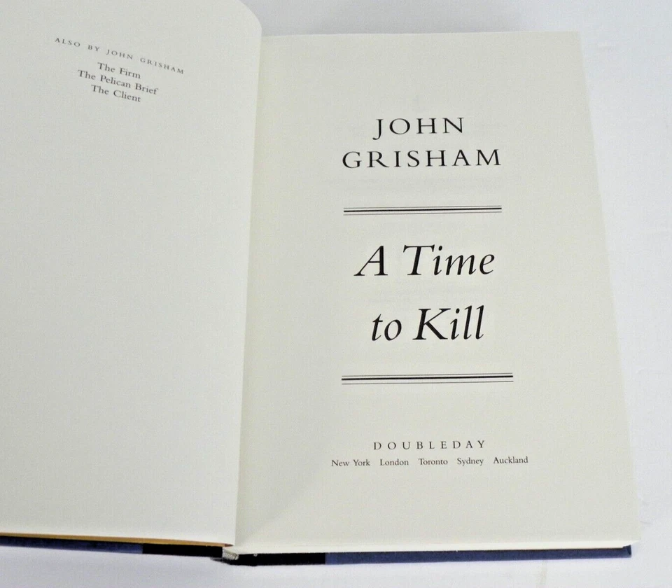 Time To Kill by John Grisham 1st Edition 1st Print Hardback November 1993 Foto 2 de 4