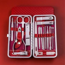 Nail Clipper Set Pedicure Scissor Tweezer Manicure Set Kit Stainless Steel Tool