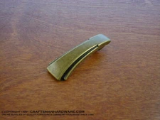 Antique Brass Finish Craftsmans Mid Century Style Handle Knob Pull CH-6600.09