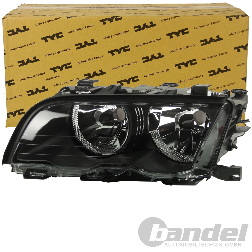 2x TYC H7 SCHEINWERFER SCHWARZ passend für BMW 3er E46 LIMO TOURING VOR-FACELIFT - Bild 2 von 4