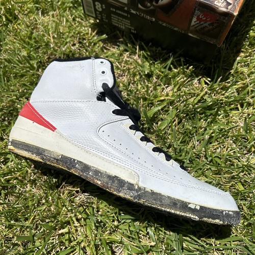 1995 Nike Air Jordan 2 Retro VTG 1980s 1 Red 130235-161 SZ 8.5 OG Box 1994 90s - Picture 14 of 18