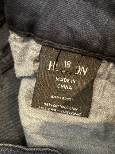 Hudson Boys Jeans Youth Size 18 Stretch Pockets Dark Wash Blue Denim - Picture 3 of 7