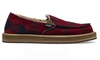 SANUK Donna ST Chill Red Buffalo Sidewalk Surfer Shoes Womens Size