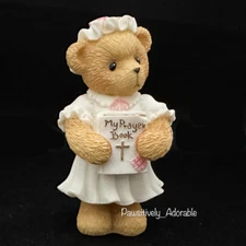 Cherished Teddies GIRL BEAR "MY PRAYER BOOK" 1999 #476919 Religious Event Theme