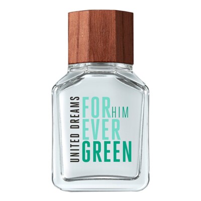 Benetton United Dreams Forever Green Eau de Toilette for Men 3.4 Oz / 100ml