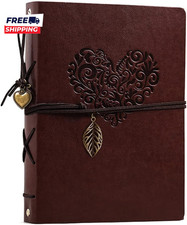 Photo Album 4X6 160 Photos Leather Photo Albums with 30 Writing Paper