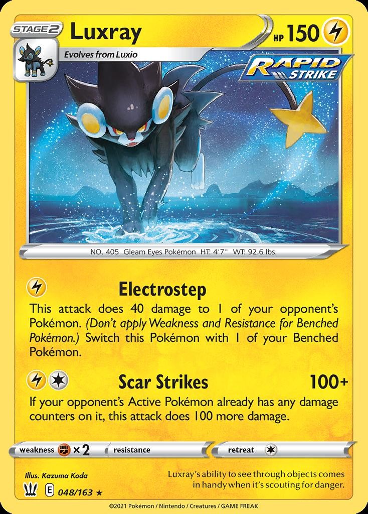 Pokemon Luxray (48/226) Battle Styles LP REVERSE HOLO