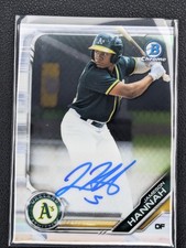 2019 Bowman Chrome Prospects Autographs Jameson Hannah #CPA-JHA Athletics AU