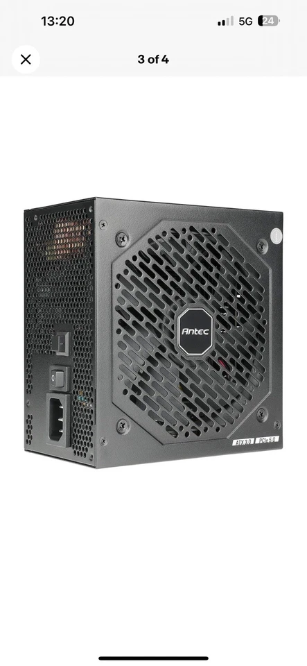 Antec NE1000G M Power Supply PCIe 5.0 Ready Fully Modular, 80+ Gold, Single Rail - Image 4 of 4