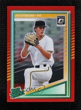 2025 Panini Donruss Optic Rated Prospects Red Prizm 49/99 Levi Sterling 0hk3