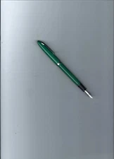 Vintage Green & Chrome Sheaffer Touchdown Filler Fountain Pen F-1 Fine Steel Nib