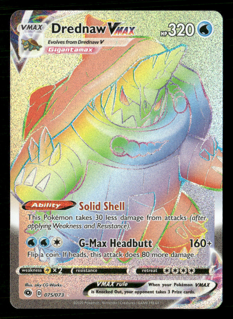 Drednaw VMAX (Secret) Secret Rare Holo Champion's Path 75/73 LP Pokémon TCG