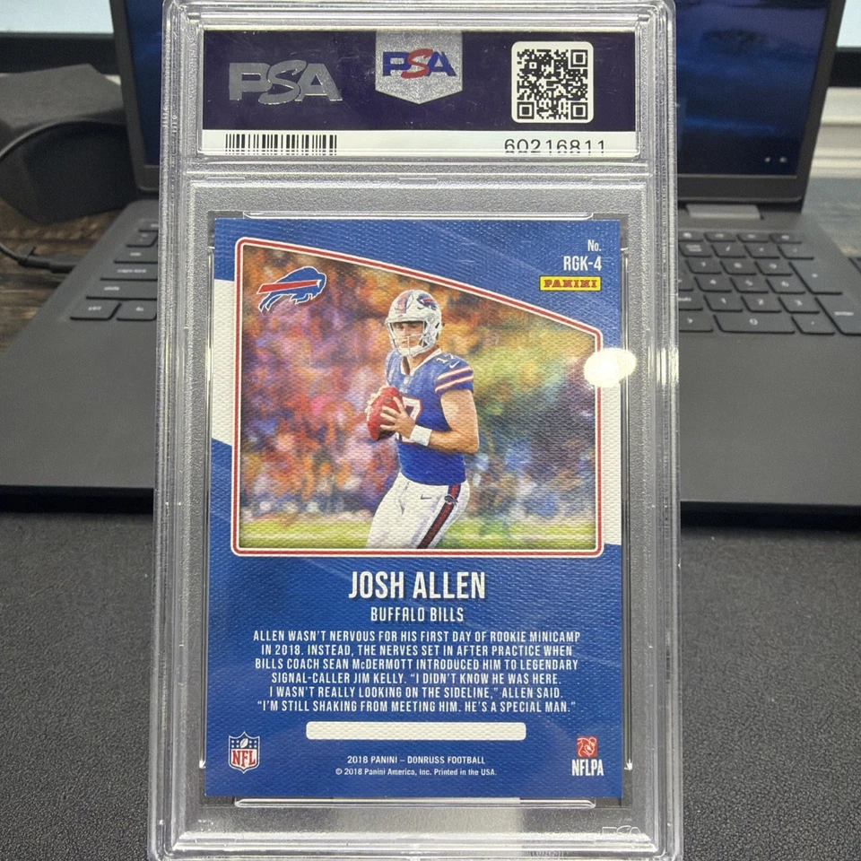 🔥2018 Donruss Josh Allen Rookie Gridiron Kings RC #RGK-4 Bills PSA 8🔥 - Image 2 of 3