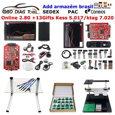 ECU Master 4 LED BDM Frame 22 Adapter Programmer Free 2.80 Real ECM ...