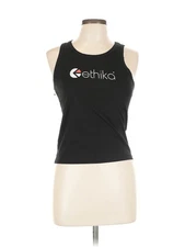 NWT ETHIKA Women Black Active Tank L
