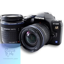 Olympus E-520 Digital SLR Camera Double Zoom Kit Used with Memory Card JP
