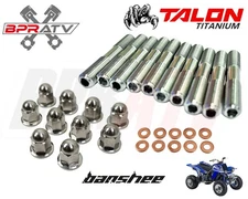 Yamaha Banshee CUB BPRATV TITANIUM Cylinder Head Stud Kit Ti ACORN Cap Nuts Set