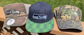 NFL 3 Hat Lot Seattle Seahawks 2 Adult & 1 Youth NEW UNUSED! SUPER BOWL CHAMPION