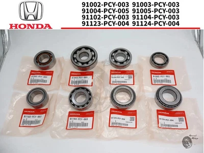 Honda S2000 AP1 AP2 S2K Transmission Gearbox Bearings 8 piece set Genuine 91002- - Bild 1 von 4