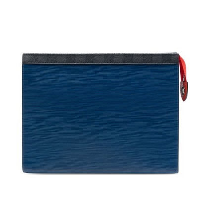 Louis Vuitton Epi Pochette Voyage MM Pre-Loved Abendtasche Blau