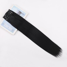 60cm Human Hair Extensions Clip In Three Piece Straight Synthetic Hair Set