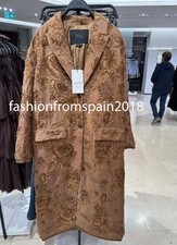 ZARA NEW WOMAN ZW LIMITED EDIT EMBROIDERED LONG COAT LT. PINK S,M,L 3736/253/637