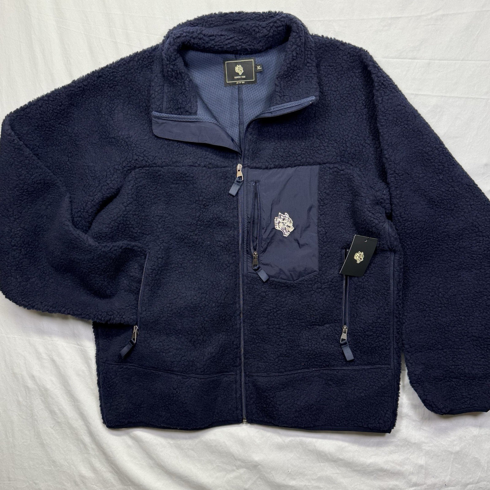 New Darc Sport Wolves Lone Pine Sherpa Jacket Color Navy Sz Xl 145 Of 500