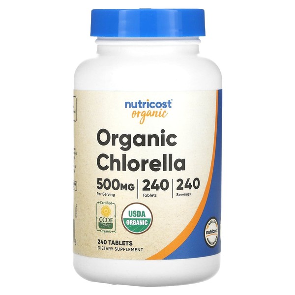 Nutricost, Bio-Chlorella, 500 Mg, 240 Tabletten-image