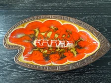 Treasure Craft No. 15 Ashtray, Made in Hawaii, Vintage 60’s, 9” Long, PO-VG+