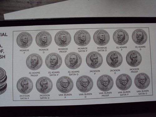 2007 an 2008 presidential dollars p-d-proof-satin finish in capsuls 40 coins - Picture 3 of 6