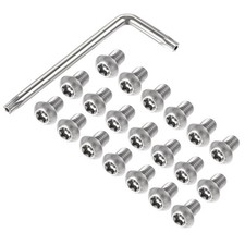 M8x12mm Torx Security Machine Screw 20pcs Pan Head Screws with T40 L-Type Wrench