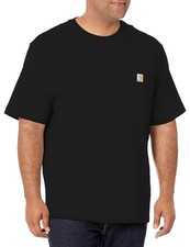 Carhartt Men's Iconic K87 Pocket T-Shirt, Black, Large Large, Black