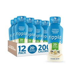 Ripple Vanilla Plant Based Protein Shake  20g of Quality Sourced Pea Protein...