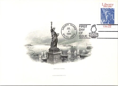 Dr Jim Stamps Maximum Card Liberty 22C Fdc