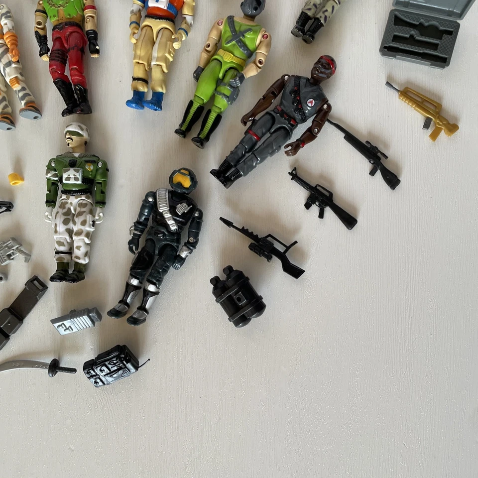 Lote De Colección 38 Piezas 1986, 90 LANARD Corps - 12 Figuras De Acción y 26 Armas/Accesorios Foto 4 de 4